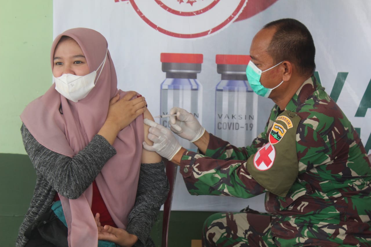 Kodim 0314 Inhil Lakukan Vaksinasi Tahap II
