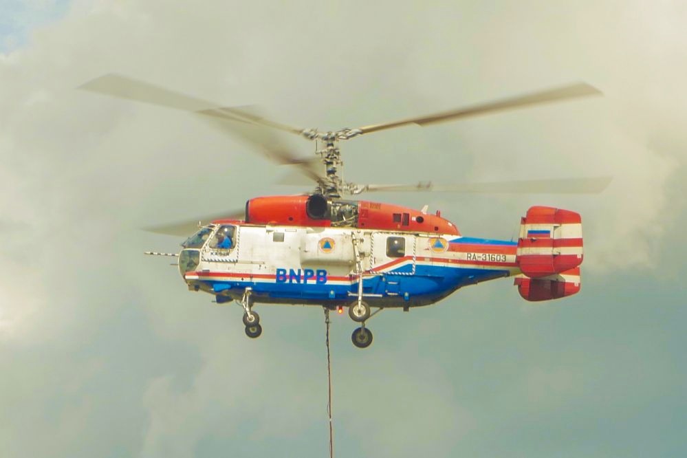 Riau Kembali dapat Bantuan 1 Helikopter dari BNPB