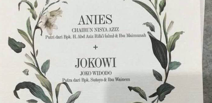 Pernikahan Jokowi dan Anies di Madura Bikin Heboh