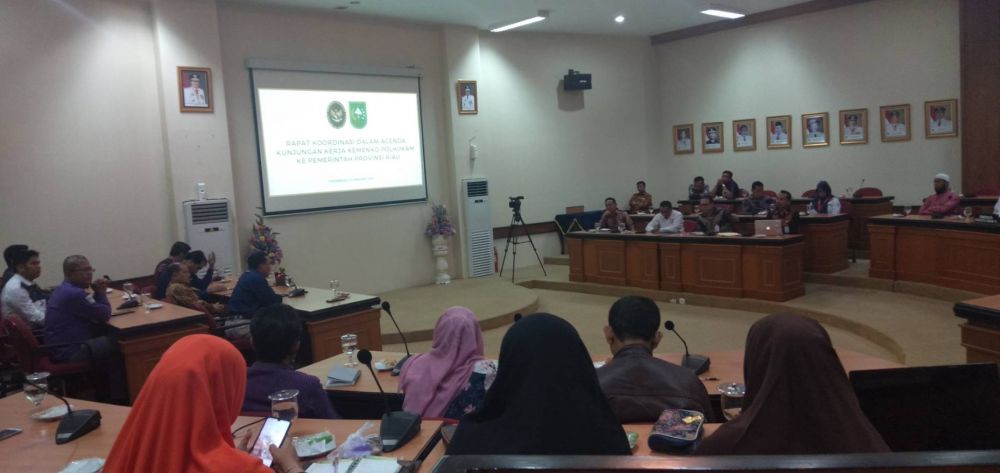 Pemprov Riau Gelar Pertemuan dengan Pejabat Kemenko Polhukam