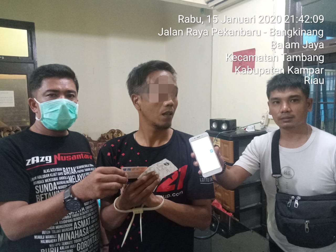 Polsek Tambang Kampar Tangkap Pelaku Judi Togel di Wilayah Desa Sawah Baru Kampa