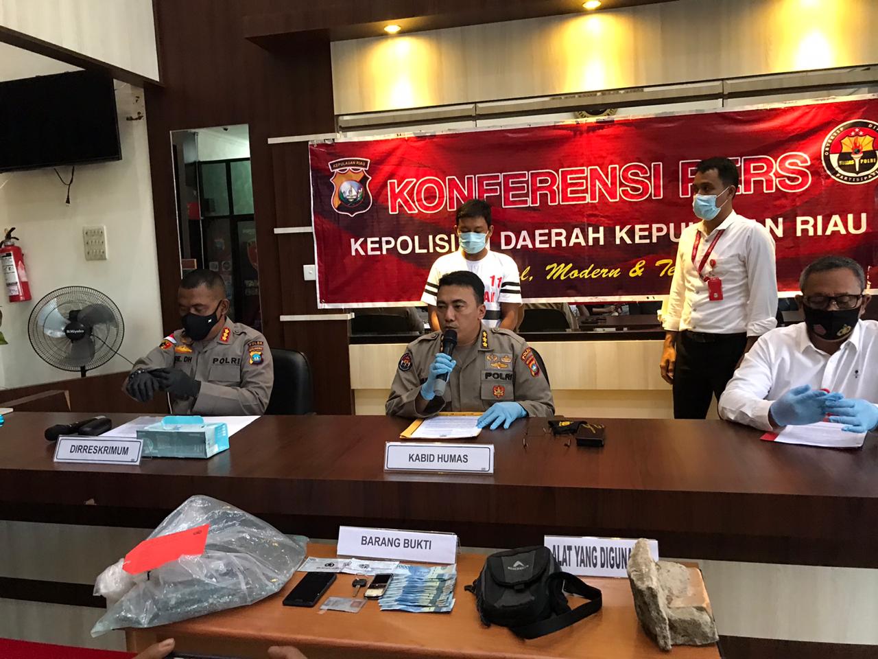 Dit Reskrimum Polda Kepri Berhasil Amankan Seorang Pelaku Tindak Pidana Pencurian Dengan Pemberatan