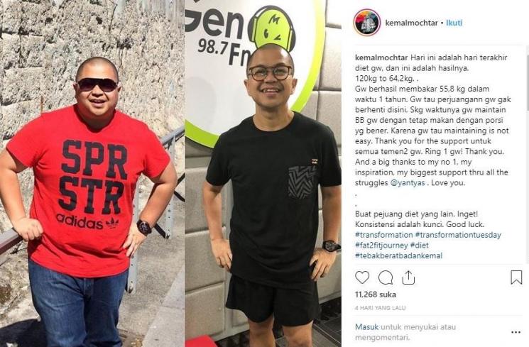 Sukses Bikin Pangling, Inilah Resep Diet ala Kemal Mochtar