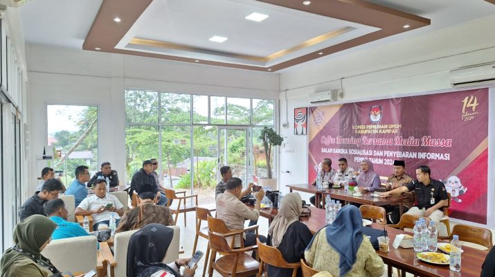 KPU Kampar Taja Cofee Morning Bersama Insan Pers