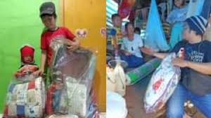 Aksi Dua Balita Sumbang Kasur Miliknya untuk Bayi Pengungsi Sulbar