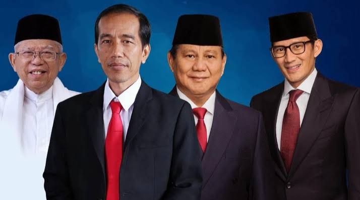 Real Count KPU 14,2%, Jokowi-Ma'ruf 54,91% dan Prabowo-Sandi 45,09%