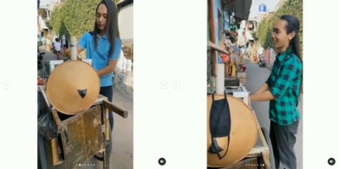 Para Cewek Insecure Lihatnya Melihat Mas Tukang Jamu yang Miliki Wajah Cantik dan Punya Rambut Bagus