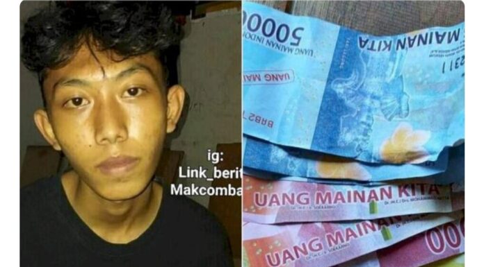 Bayar Kurir COD Pakai Uang Mainan, Pas Keciduk Langsung Lesu. Begini Tampangnya