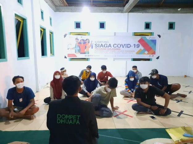 Perangi Covid-19, Pertamina dan Dompet Dhuafa Pendidikan Gaet Relawan Bersamai Kampung Siaga Covid-19 di Kelurahan Tubo