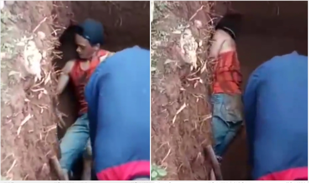 Video Penggali Kubur Nyobain Liang Lahat Viral, Netizen: Totalitas