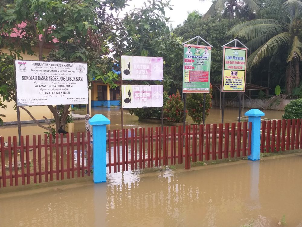 Banjir Landa Desa Lubuk Siam, Warga Minta Perhatian Pemerintah Riau
