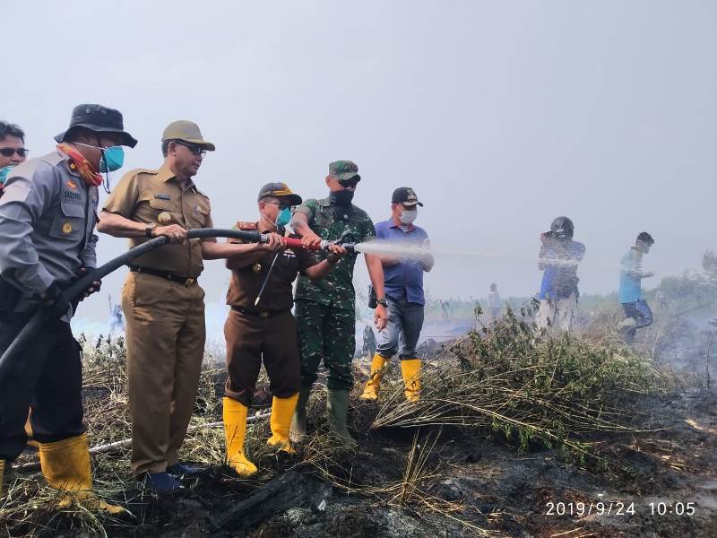 Bupati Suyatno: Tindak Tegas Pelaku Pembakar Lahan Tanpa Pengecualian