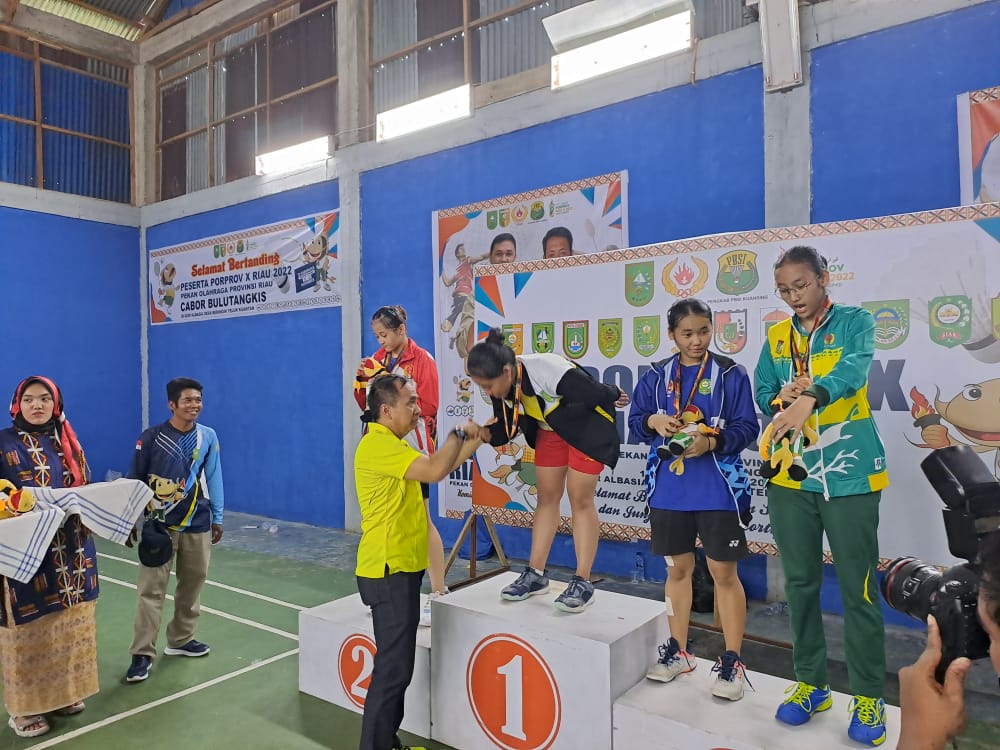 Melebihi Target, Ferryandi: Cabor Badminton Inhil Raih 4 Emas dan 1 Perunggu Pada Porprov Riau 2022