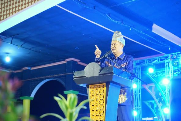 Dihadri Ketum KBB Pusat, Festival Budaya Banjar Aruh Ganal di Inhil Meriah