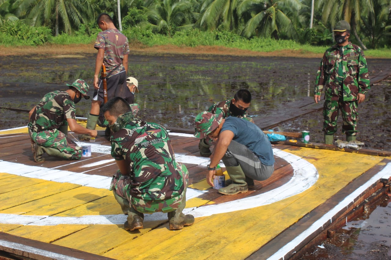 Pekerjaan Landasan Helicopter Nyaris Rampung