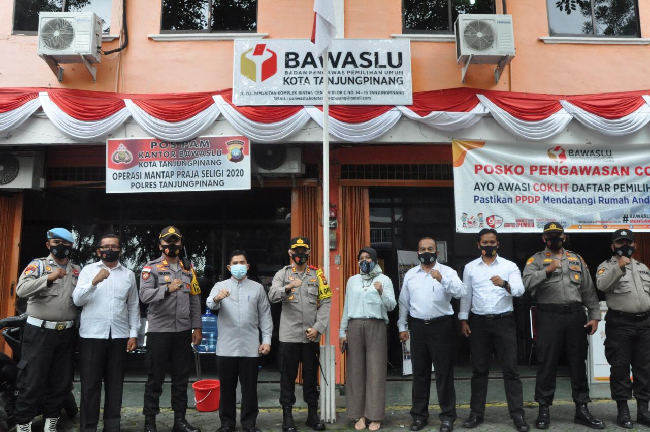 Jalin Silaturahmi Kapolres Tanjungpinang Kunjungi Kantor KPU dan Bawaslu Tanjungpinang