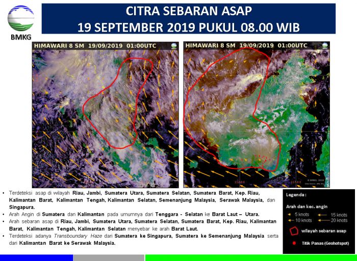 Sejak September, Asap Kiriman Jambi Menumpuk di Riau
