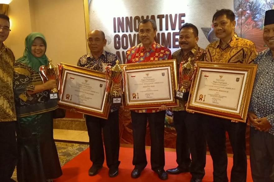 Kabupaten Bengkalis Terima Innovative Goverment Award 2019 dari Kemendagri