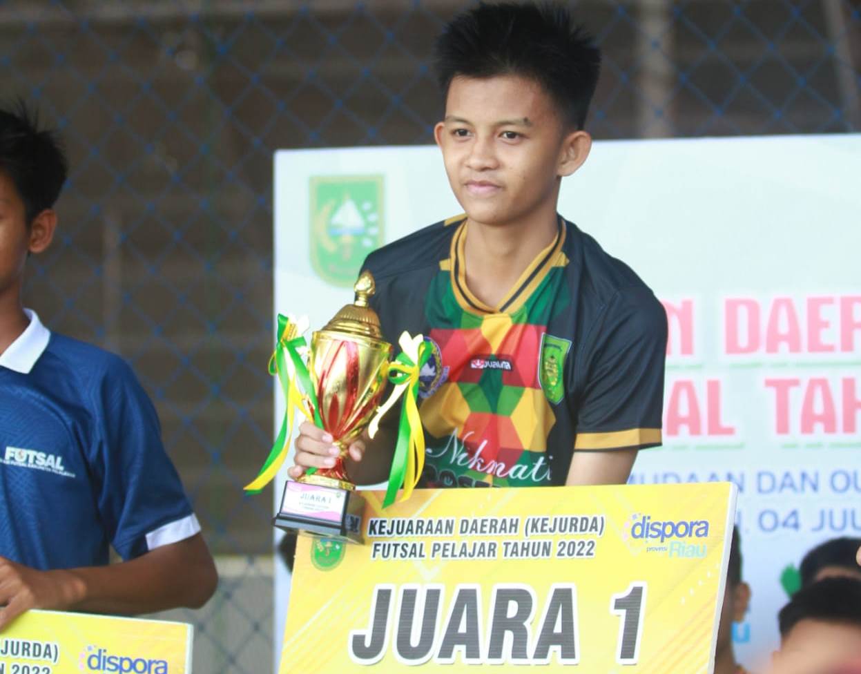 Tumbangkan Pekanbaru, Futsal Inhil Juara Kejurda U16 Provinsi Riau