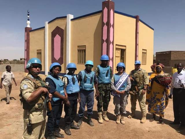 Bangun Masjid, Polwan Polri Ingin Perdamaian Terwujud di Sudan