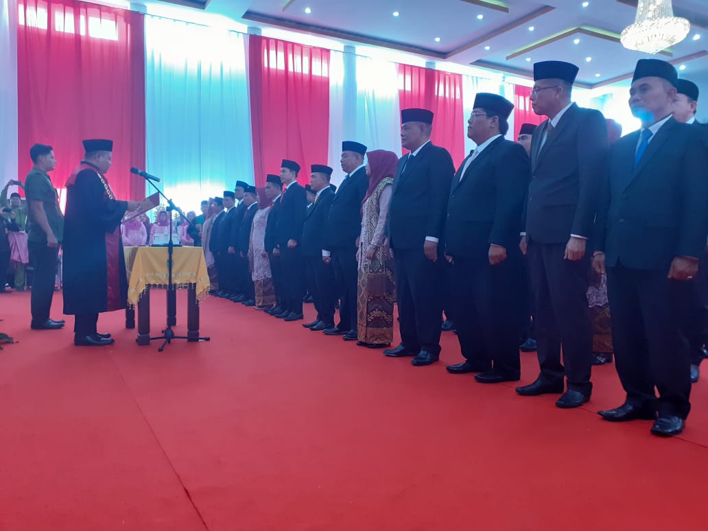 45 DPRD Rohil Resmi Dilantik, Bupati Suyatno Harapkan Dewan Amanah Dan Berintegritas
