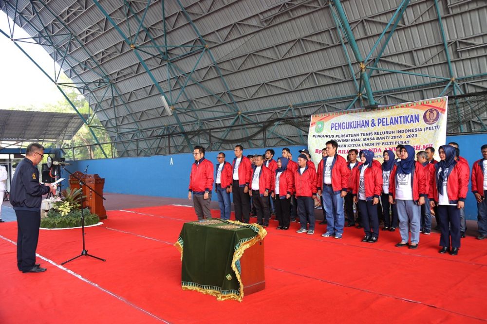 Ketum PP PELTI Rildo Ananda Anwar Lantik Kepengurusan Pengda Pelti Riau