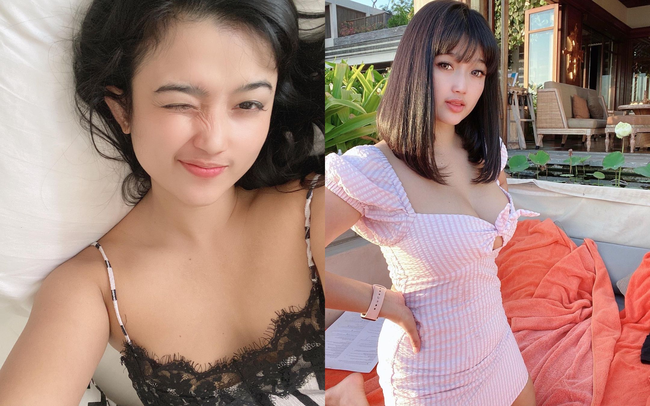 Pose Menggoda Pramugari Cantik, Ananda Andalusi
