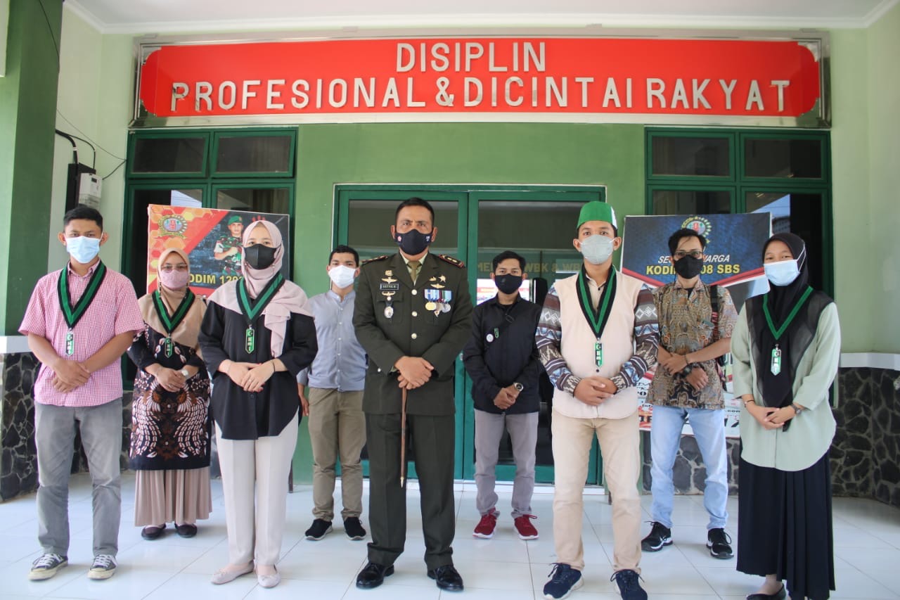 Dandim 1208/Sambas Silaturahmi Dengan HMI Cabang Sambas