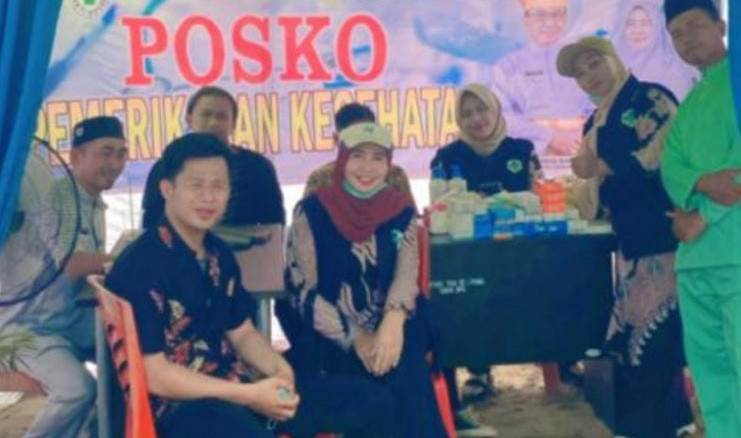 Dilokasi MTQ, UPT Puskesmas Sungai Iliran Buka Posko Skrining PTM Gratis