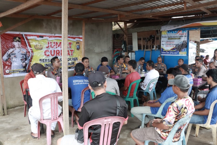 Jumat Curhat, Polres Inhil Datangi Pelabuhan Pelindo
