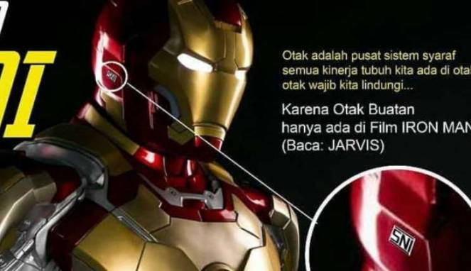 Iron Man Saja Pakai Helm SNI, Ini Buktinya