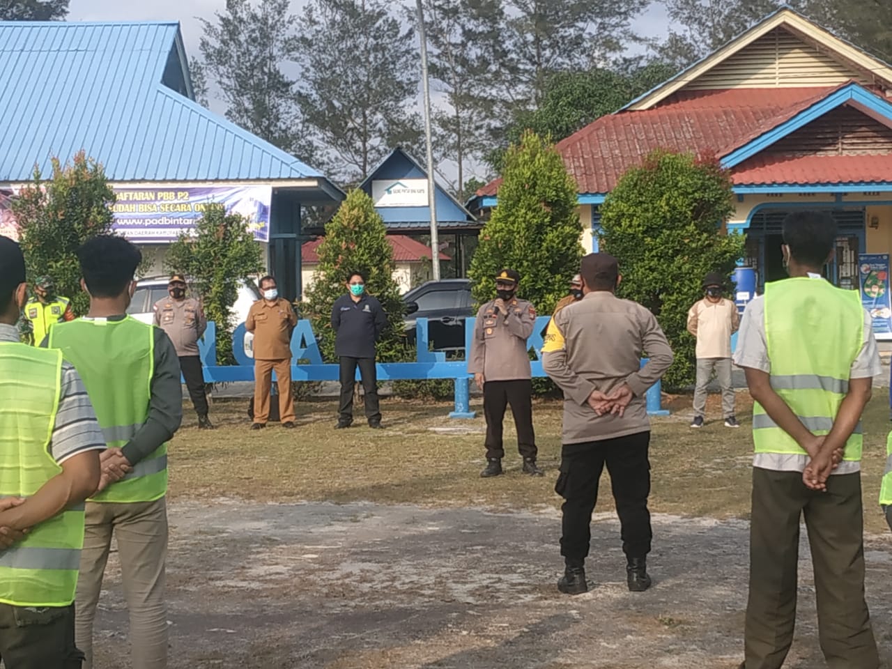 Instruksi Mendagri terkait PPKM dan Pendirian Posko Penanganan Covid-19 Tingkat Kelurahan dilaksanakan di Kelurahan Sei Lekop