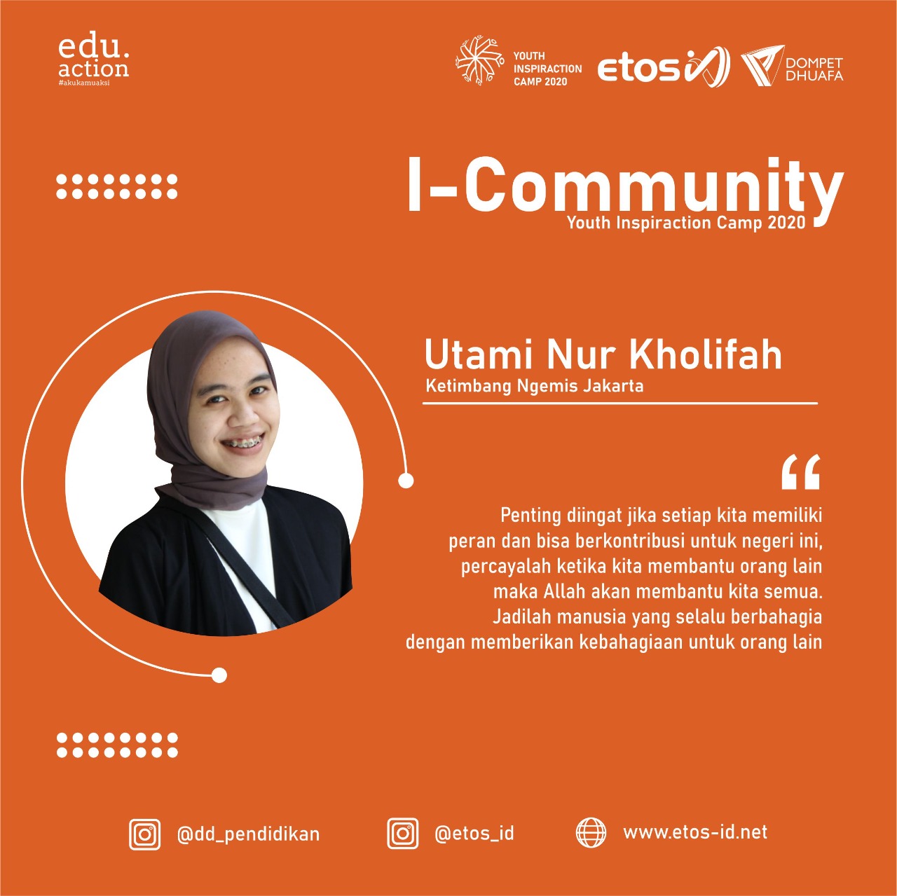 Youth Inspiraction Camp 2020: Pemuda Harus Berusaha Semaksimal Mungkin Ketimbang Ngemis