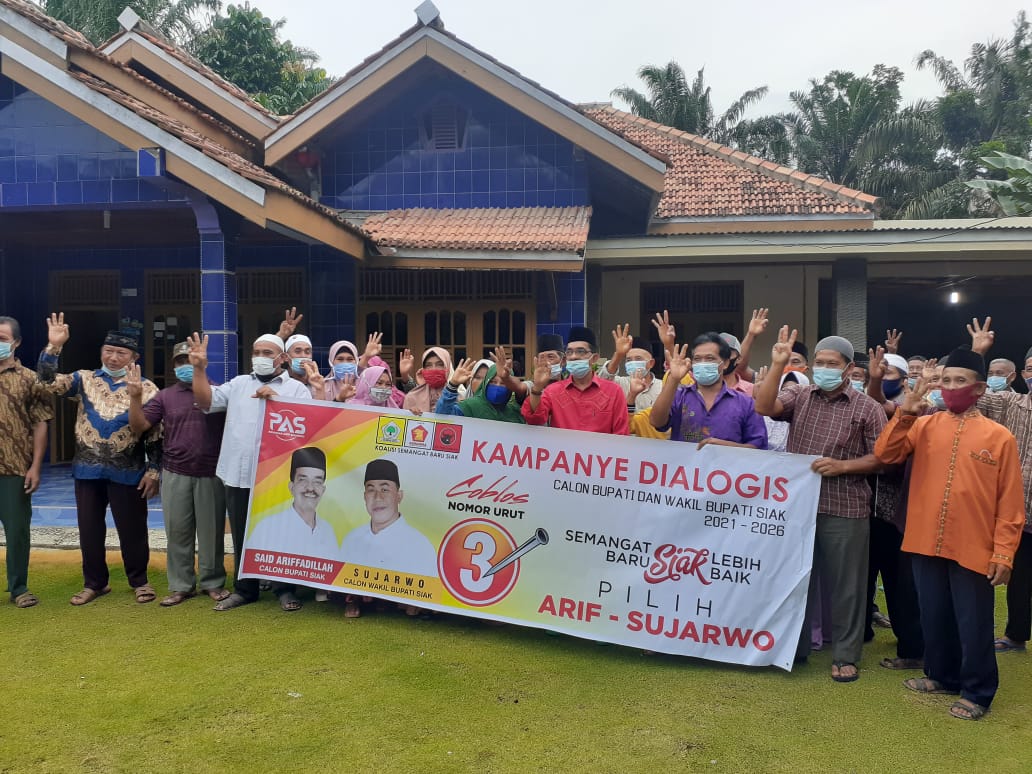 Cabup Arif Fadillah Kampanye di Kampung Sri Gading, Cawabup Sujarwo ke Kerinci Kanan