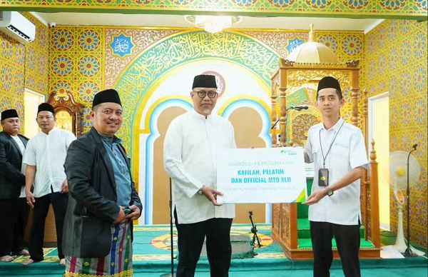 Pj Bupati di Wakili Asisten 1 Setda Inhil Lepas Keberangkatan 119 Orang Kafilah Ikuti MTQ Ke-42 Tingkat Provinsi Riau TH 2024