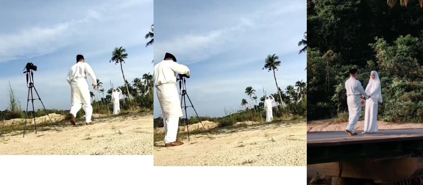 Begini Jadinya Kalau Fotografer Abadikan Pernikahannya Sendiri: Baru 10 Menit Sudah Basah