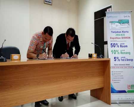 BPJS Kesehatan Dumai MoU dengan Hotel Grand Zuri Duri