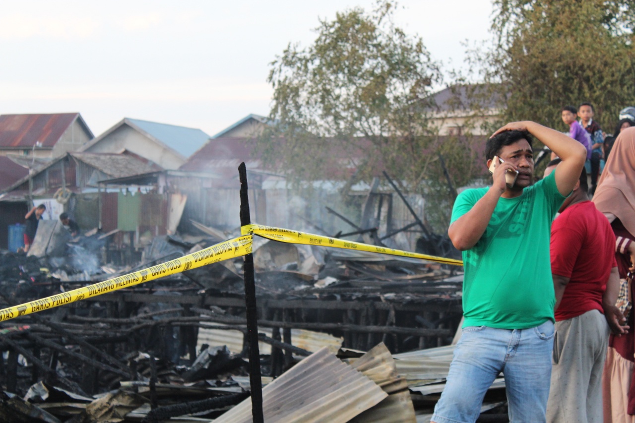 10 Unit Rumah di Kayu Jati Ludes Terbakar