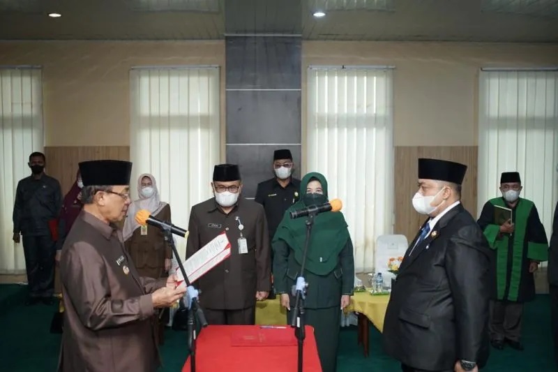 Wardan Lantik Lima Pejabat Tinggi Pratama, Ini Harapannya