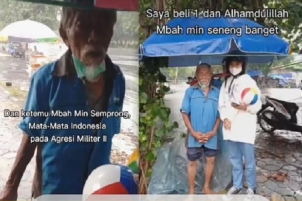 Dulu Mata-mata Melawan Belanda, Kini Mbah Min Jualan Mainan Anak di Solo