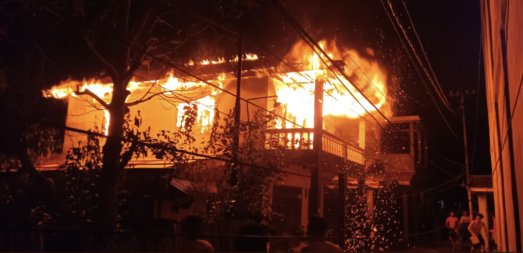 Satu Unit Rumah di Tembilahan Hulu Ludes Terbakar