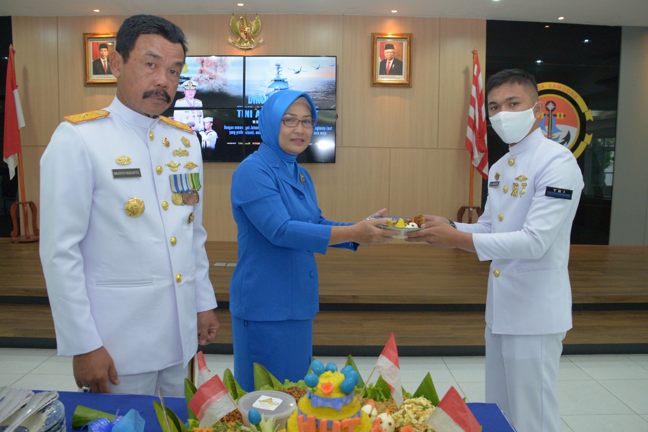 Danlantamal IV Melalui Virtual Ikuti Upacara HUT KE-75 TNI AL