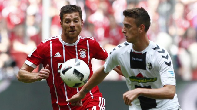 Bayern Libas Freiburg pada Laga Perpisahan Lahm dan Alonso