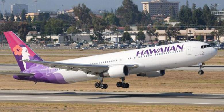 Pesawat Hawaiian Airlines Mendarat Darurat di Jepang