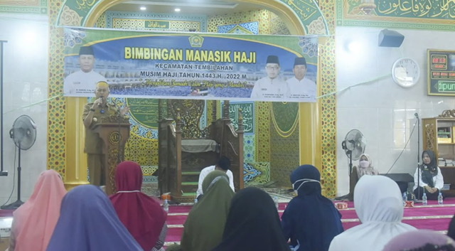 Wabup Inhil Buka Manasik Haji Kecamatan Tembilahan, ini Pesannya