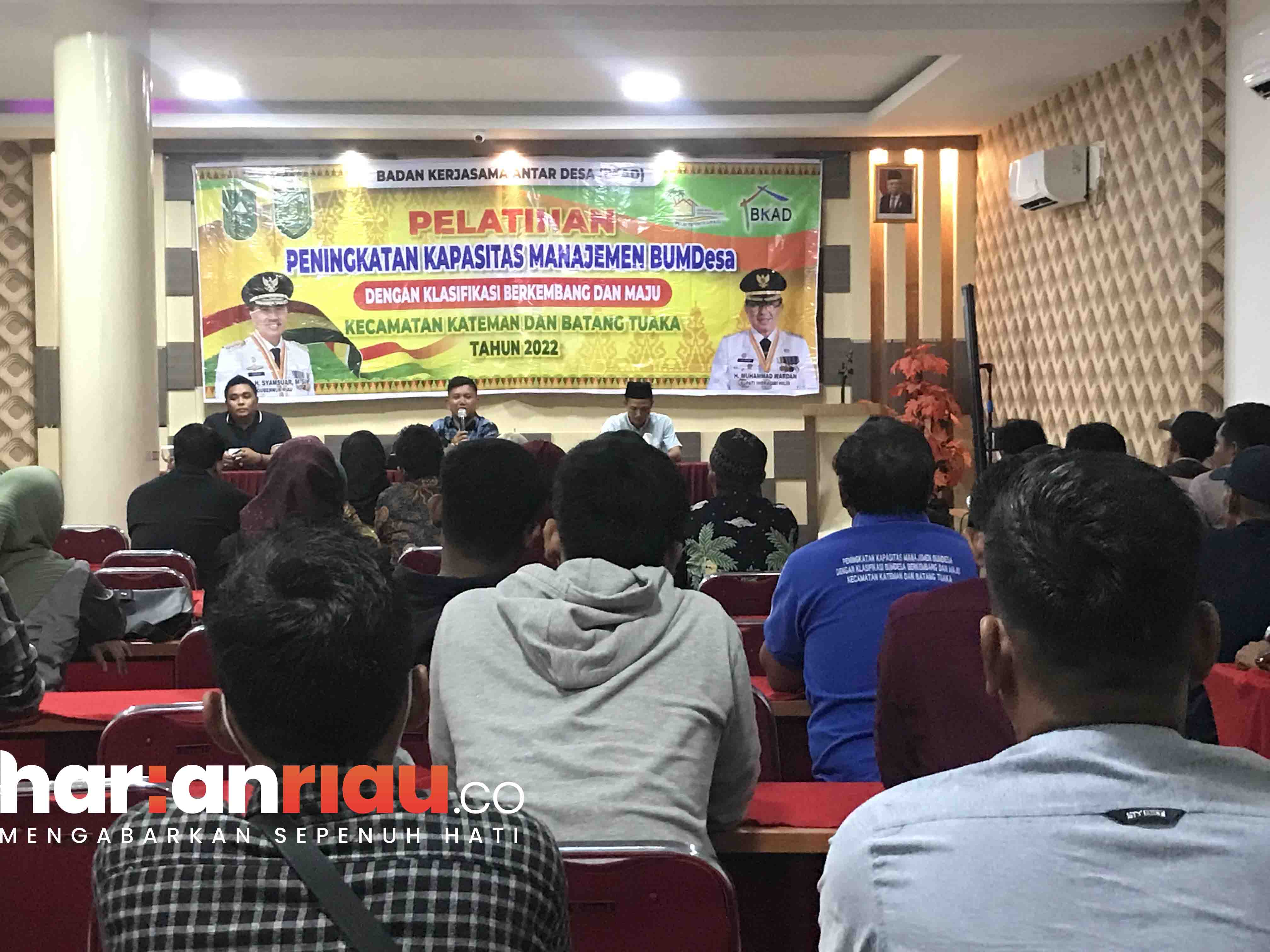 Pelatihan Peningkatan Kapasitas Manajemen BUMDesa Kecamatan Kateman dan Batang Tuaka resmi ditutup