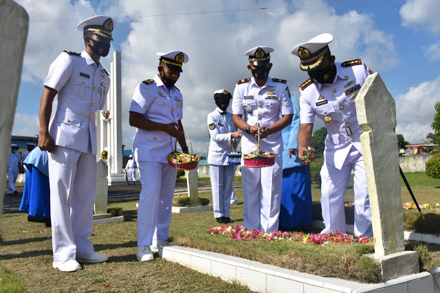 Sambut Hari Armada Ke-75, Lanal Batam Ziarah TMP Pusara Bhakti Bulan Gebang Batam
