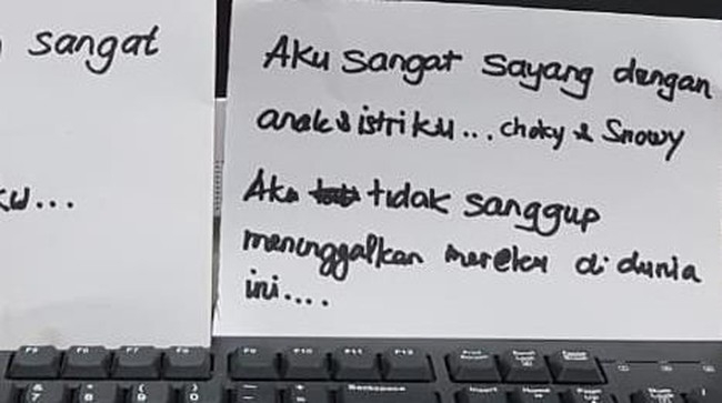 Sekeluarga Tewas Tertembak, Surat di TKP: Aku sudah sangat lelah... Maafkan aku..