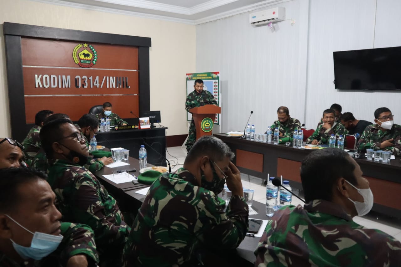 Dandim Letkol Inf Imir Faishal Pimpin Sidang Pankar UKP