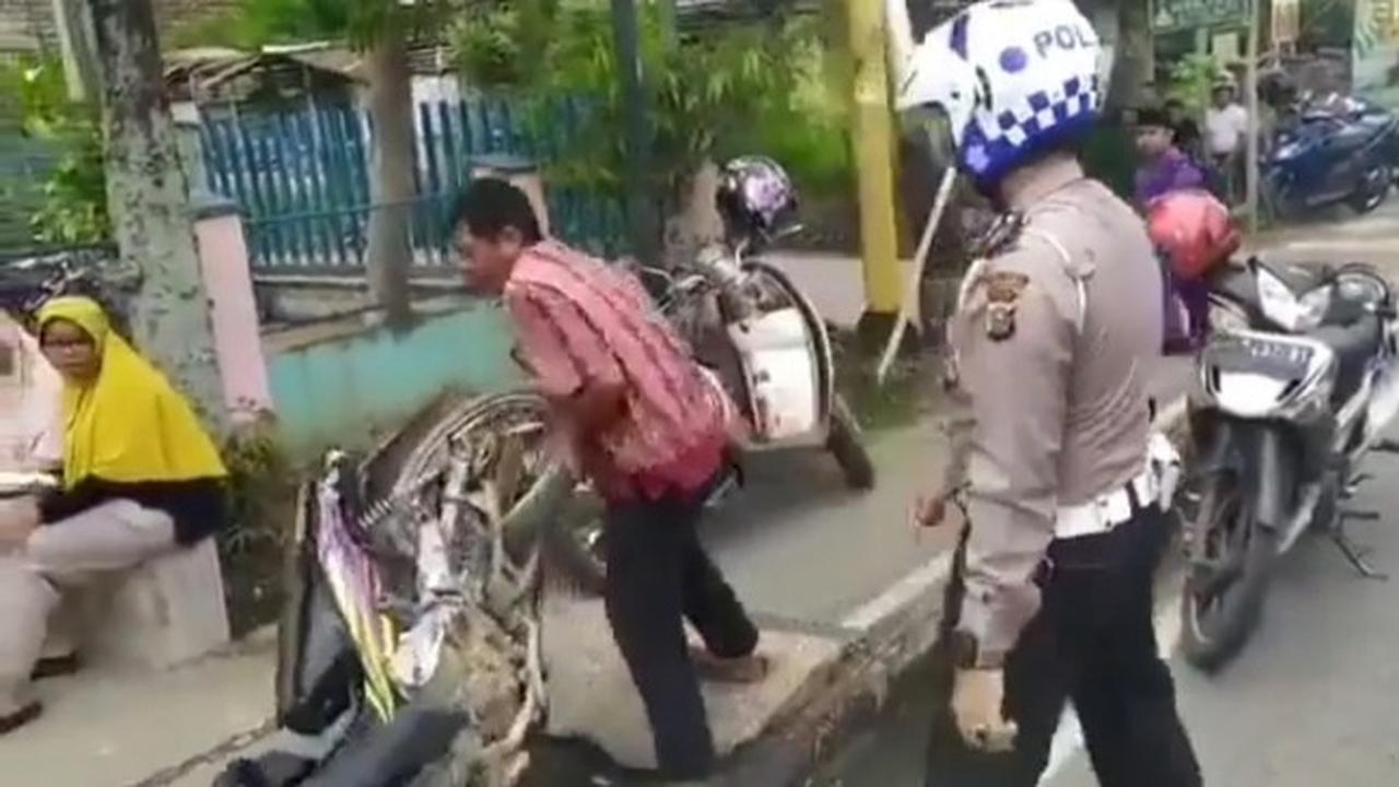 Fakta di Balik Viral Pria Banting Motor Lantaran Ditilang di Indragiri Hulu, Riau